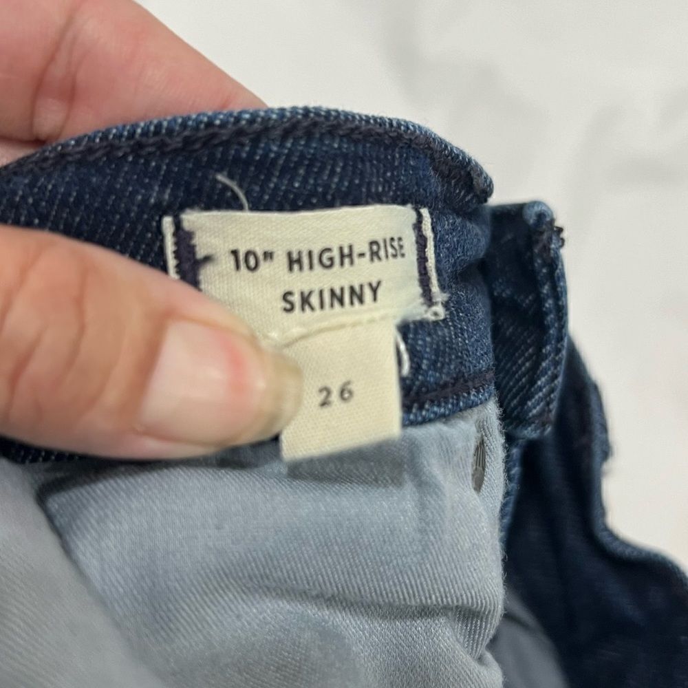 Madewell 10” high rise skinny jeans Bensley wash size 26 - Picture 8 of 10